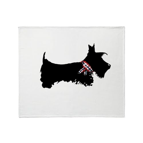 CafePress Scottie Dog Throw Blanket Super Soft Fleece Plush Throw Blanket, 60"x50"
