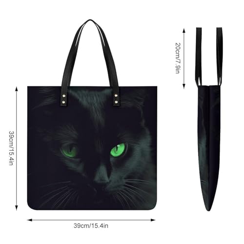 Wolf Head Pattern Work Tote Bag for Women Leather Shoulder Bag with Magnetic Buckle Purse And Handbags2