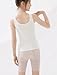 SEAUR Girls Cotton Cami Undershirts Stretch Tank Top Breathable Sleeveless Camisoles Soft Tanks for Kids 9-10 Years 3 Pack White Pink Nude