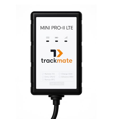 TrackmateGPS Mini PRO II LTE 4G GPS Tracker for Vehicles, Motorcycles, Trucks,...