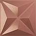 Ekena Millwork 11 7/8"W x 11 7/8"H Kent EnduraWall Decorative 3D Wall Panel, Champagne Pink (Covers 0.98 Sq. Ft.