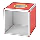 QWORK® Transparente Lotterie-Box 25CM, Robuste Spendenbox Wahlurne mit Aluminiumrahmen und Acrylplatten, für Spenden, Verlosungen und Abstimmungen