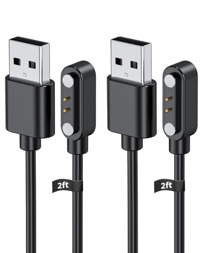 YANMONGI [2-Pack] Smart Watch Charger for AMAZTIM M3 Ultra 2Ft/60cm 2 Pin USB Portable Magnetic Charging Cable Cord for AMAZTIM M3 Ultra Smart Watch -  USB_CX_SB_TY_258_A_10_2