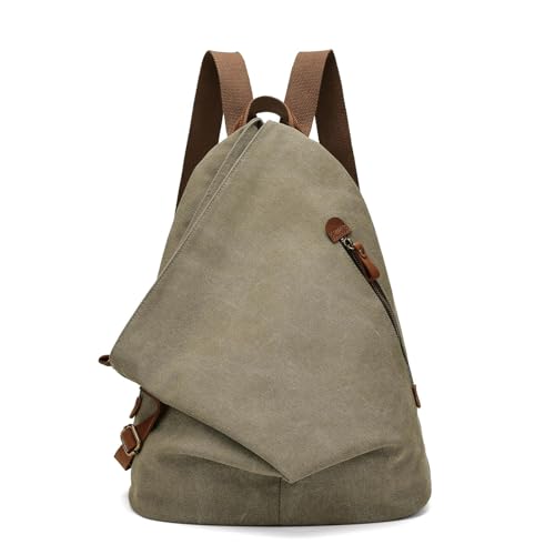 KouLi Buir Canvas Vintage Backpack Large Casual Daypack Outdoor Travel Rucksack Hiking Backpacks for Men Women