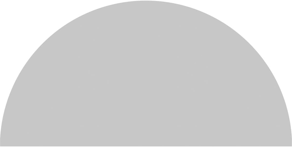 38"W x 19"H x 2"P Half Round Sunburst Architectural Grade PVC Pediment