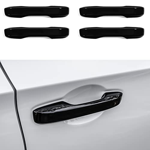 CKE Compatible with Honda Civic 2022 2023 2024 2025 for Accord CR-V HR-V 2023 2024 2025 Accessories Car Exterior Door Handle Cover Trims -Glossy Black
