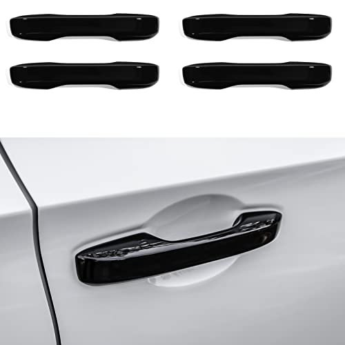 honda hatchback - CKE for 11th Gen Civic for Honda Civic 2022 2023 Accessories Sedan Hatchback Auto Car Exterior Door Handle Cover Trims with Smart Entry Lock - Glossy Black