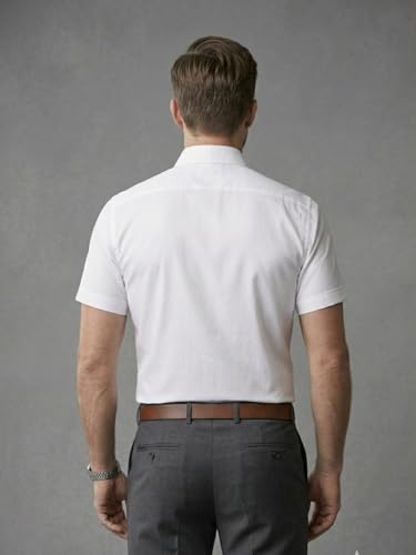 Image of Appel Touch Men's Cotton Blend Formal Shirt Half Sleeves