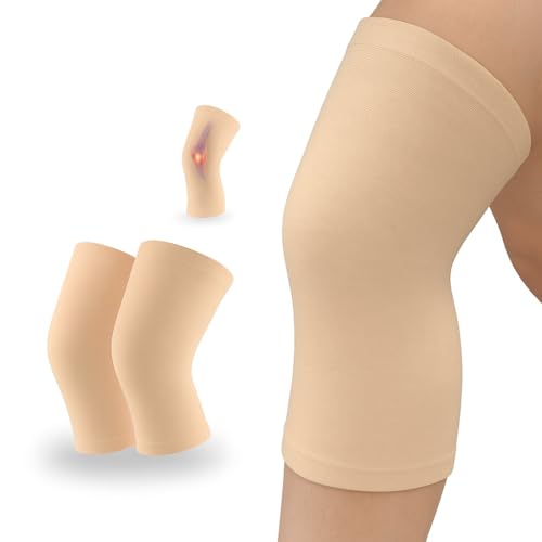 Image of Unisex Skin Knee Cap, Adjustable Support for Knee Pain Relief & Injury Prevention - Breathable, Comfortable & Durable - Ideal for Sports, Recovery & Daily Use - (Size - M)