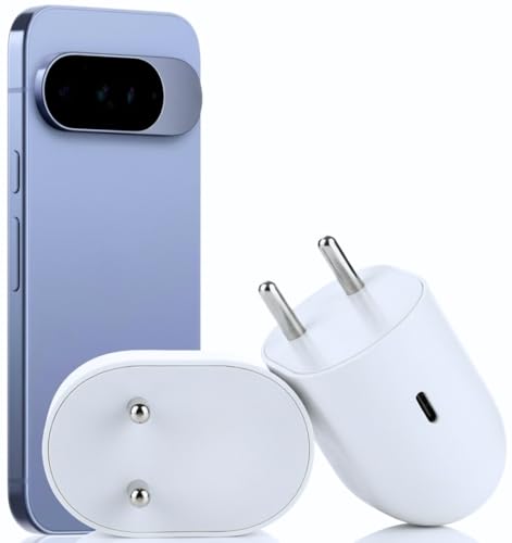 Image of YISHU 45W USB-C Fast Charger Compatible for Google Pixel 9A /9 Pro XL /8 /8a /7 Pro | PD Type-C Wall Adapter Original Charging Speed (White)
