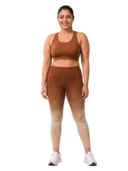 Image of Fashiol Women's Yoga Workout Ombre Tights Slim Fit Pants Breathable Gymwear Tights | High Waisted Fitness Leggings