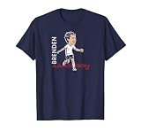 Brenden Aaronson - Caricature - United States Soccer T-Shirt, Men, Navy Blue, Small