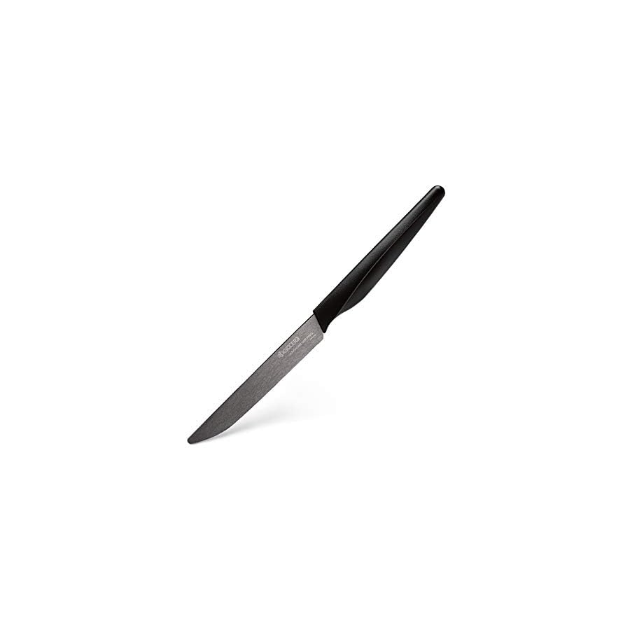 Kyocera 4-piece Ceramic Steak Knife Set, 4.5" Black