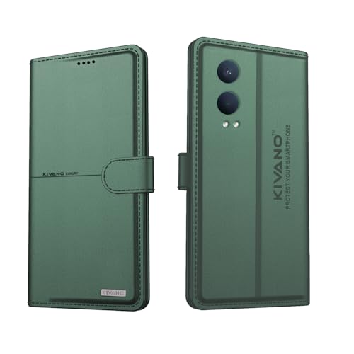 Image of Compatible with OnePlus Nord CE 4 Lite 5G Flip Cover | Leather Finish | Inside Pockets & Inbuilt Stand | Shockproof Wallet Style Magnetic Closure Back Cover Case