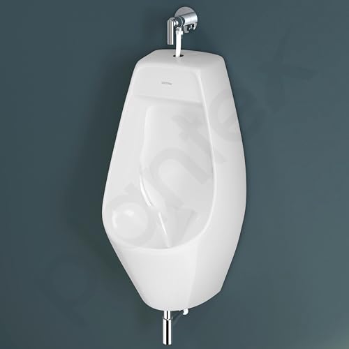 Image of Plantex Ceramic Urinal Toilet for Men /Premium Wall Mount Large Urinal Pot for Gents /Male /Boy /Toilet for Washroom - (Unique, White)