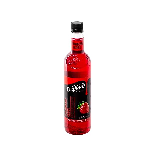 Image of DaVinci Gourmet Classic Strawberry Syrup, 25.4 Fluid Ounces, Kosher, 1 Count