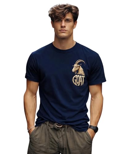 Image of INKKR Regular Fit Half Sleeves Round Neck Typographic Printed Cotton T-Shirt