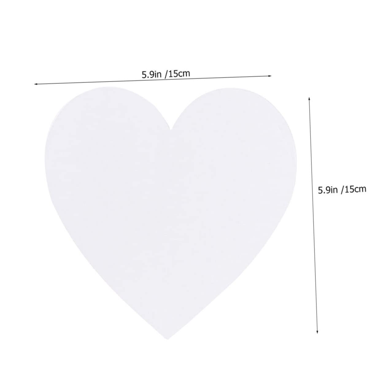 Holibanna 10Pcs Heart Shape Cotton Artist Drawing Boards Oil Paint Canvas for Beginners for DIY Art Projects Lightweight and Portable Sketchpad