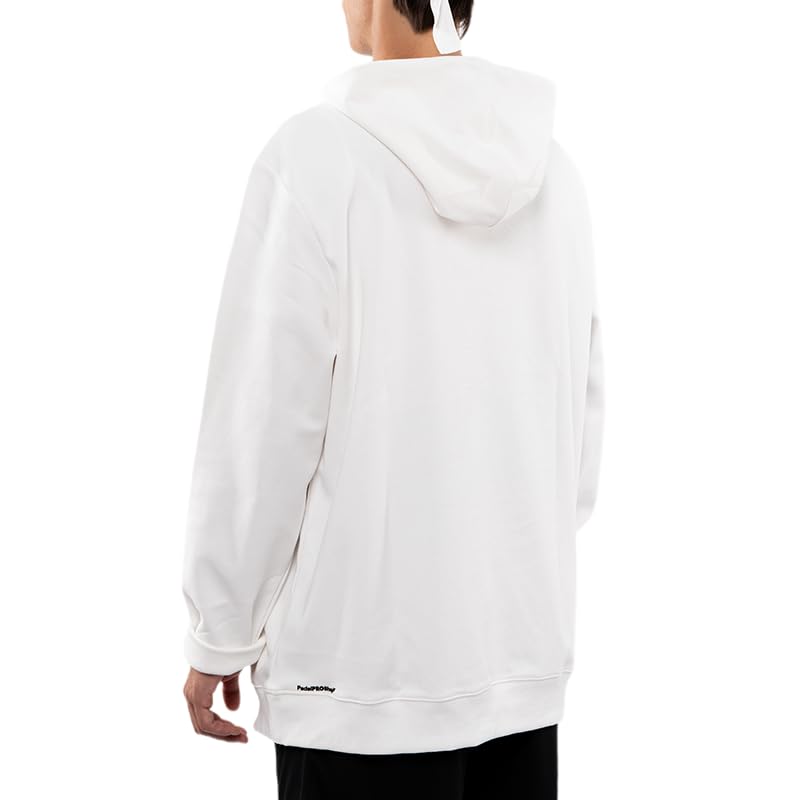 Padel Pro Shop Sudadera de Algodón Orgánico Blanco con Relieve 2025, Capucha y Bolsillo