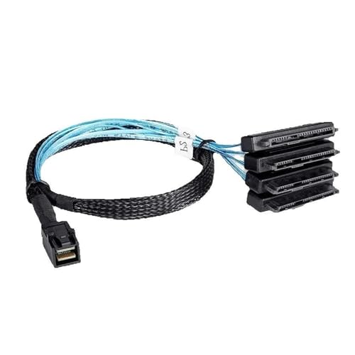 Cable S/AS SATA SFF-8643 a 4 SFF-8482 1m