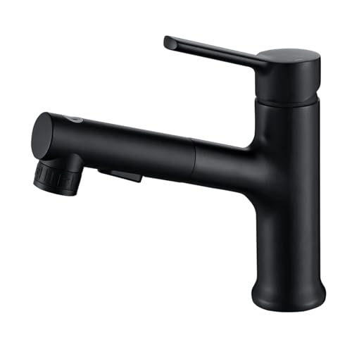 Robinet d'évier à douchette extractible et jet flexible eau chaude froide