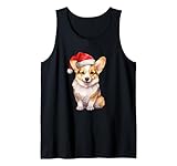 Photo Gallery simpatico cucciolo di cane pembroke welsh corgi con cappello di babbo natale canotta Photo Gallery simpatico cucciolo di cane pembroke welsh corgi con cappello di babbo natale canotta