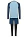 renvena Boys Two Piece Swimsuits Long Sleeve Rash Guard Swimwear Fashion Bathing Suit Swim Top with Long Pants Blue 7-8 Years