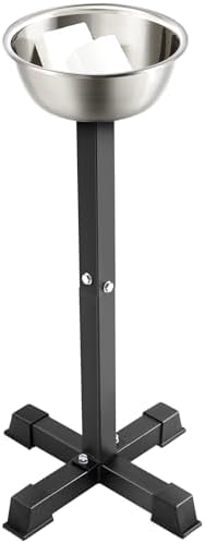 Portable Gym Chalk Stand - Stainless Steel Freestanding Holder with Bowl for Gymnastics, Weight Lifting, Climbing Sports Accessories