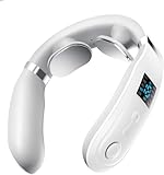 1292円お得!ネックケア 首 リラクゼーション器 Liaolee 新登場 (加温×EMS&TENSのW効果) 静音 軽量 首元リフレッシュ ネックリラックス ホットケア USB充電式 コードレス 10種類のモード 16段階の強度調整 液晶ディスプレイ 日本語音声ガイダンス 簡単操作 父の日 母の日 記念日 誕生日プレゼント お祝い 男女兼用 日本語説明書を同梱