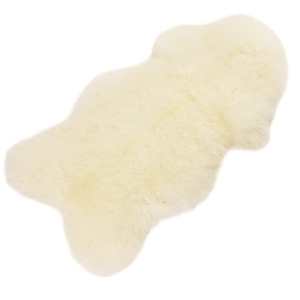 CleanSheep Natural Sheepskin, Single Hide, European Made, Unbleached, Washable