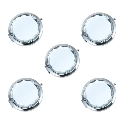 Ipetboom Metal Compact Mirrors 5pcs Doble Cara Plegable