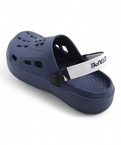 Image of Red Tape Mens Lightweight EVA Clogs Slip-On Comfortable Casual Footwear with Adjustable Back Strap and Anti-Slip Outsole