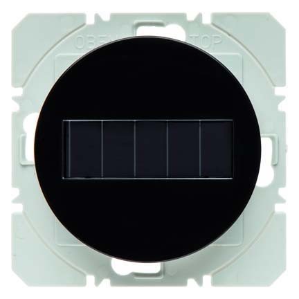 Commande KNX radio Hager Berker R.1 poussoir de surface noir design épuré