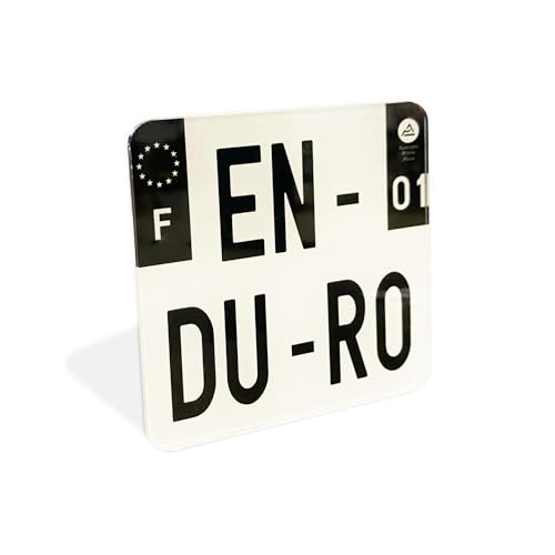 Plaque Enduro 10x10 décorative