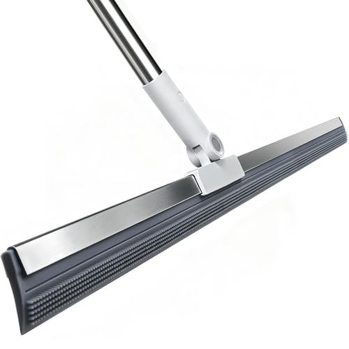 Purexa 19.7 Large Floor Squeegee for Concrete Floor with 51-58 Telescoping Stainless Steel Handle Squeegee Broom for Removing Water on Tile Epoxy Garage Driveway Patio