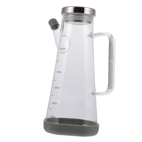 ABOOFAN Botella de Aceite de Vidrio de Alta Borosilicato Recipiente de Cocina Transparente de Gran Capacidad Dispensador Premium para Uso Doméstico y Restauración