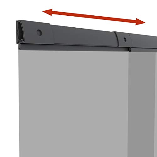 Preisvergleich Produktbild pro insect Teleskopierbarer Insektenschutz Türvorhang PRO 120x250cm, anthrazit