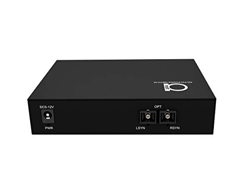 Image of 2 x POTS RJ11 Telephone and Gigabit Ethernet Over Fiber Converter - Multiplexer - Extender Set of FXS FXO Units - Universal Single and Multimode - 1 km MM (0.6 mi) 20km SM (11.4 mi) - Voice Over Fiber