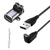 ガーミン用充電ケーブル 1m L字型 と USB Type-C 変換アダプタセット.for Garmin 充電器Fenix 8 7 7S 7X 6 6S 6X 5 5S 5X Plus,Venu/Venu sq/Venu2 Plus,Vivoactive 3 4,Vivosport,Instinct,ForeAthlete,Approach,Vivomove,Forerunner USB ケーブル