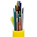 COMZON 24 Strand OS2 Fiber Optic Cable – Singlemode 9/125, Corning SMF-28 Ultra, High-Speed, Low-Loss, Yellow Riser Rated for Data Centers & Telecom, 1000ft