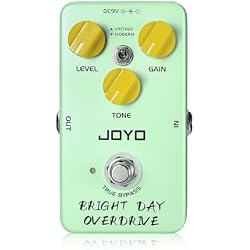JOYO Blues Overdrive Guitar Pedal, Analog Circuit with Vintage/Modern Voicing & Level/Gain/Tone Control, True Bypass (BRIGHT DAY JF-25)