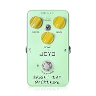 JF-25 blues overdrive pedal delivers modern and vintage tone as well as the tube amp head of the 90's Control knobs: Level/Gain/Tone knobs and Vintage & Modern overdrive mode toggle switch Metal alloy case and precision components makes it solid, lig...