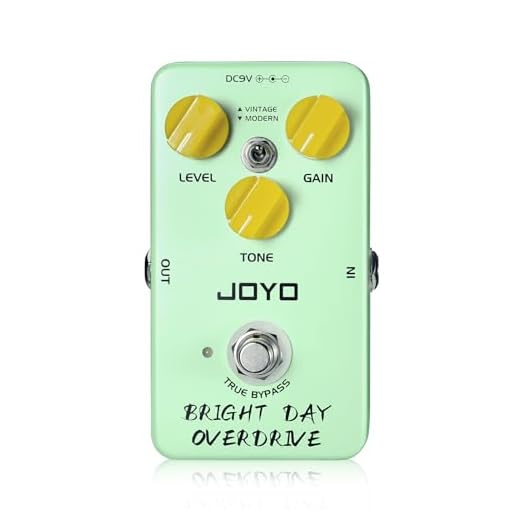 JOYO Blues Overdrive - Pedales de guitarra Hign Gain Overdrive de tono vintage a moderno para guitarra eléctrica True Bypass (BRIGHT DAY JF-25)