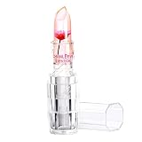 Artículo: Lápiz Labial Pomada De Labios Labios Hidratante Brillo Cambio de color largo Flor de labios nutritiva Lápiz labial duradero Labio transparente Brillo de labios Jalea Cristal de temperatura Pack