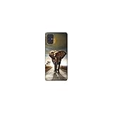 Coque pour Samsung Galaxy A51 Savane Elephant Route