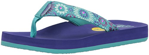 REEF LITTLE AHI LIGHTS Flip Flop, FROZEN, 4/5 M US Big Kid