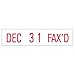 Xstamper ECO-GREEN 52111 VersaDater Line Dater, Message Dater, 1 x 5/32, Pre-Inked, Red