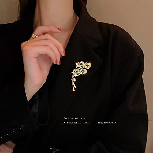 Broche de lirio de cala con diamantes para trajes elegantes 6