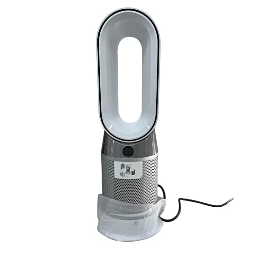 Dyson Pure Hot + Cool Air Purifier, Heater + Fan, WiFi-Enabled, Remote Control, White/Silver, HP04 (Renewed)
