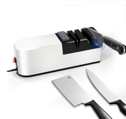 Electric Knife Sharpener, 5 in 1 Knife Sharpening System with Straight Blade, Professional Diamond Knife Sharpener for Rough Sharpening, Repair and Sharpening of Knives (WERF1)